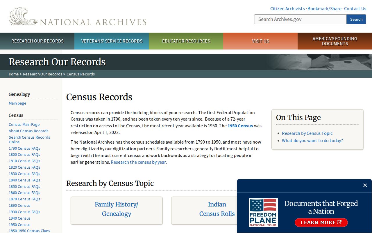 Florence city directory research through National Archives census records