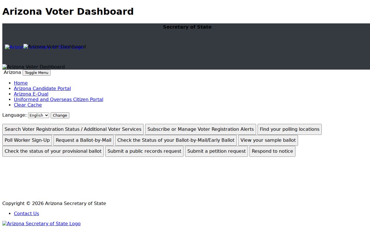 Florence residents directory Arizona voter information portal