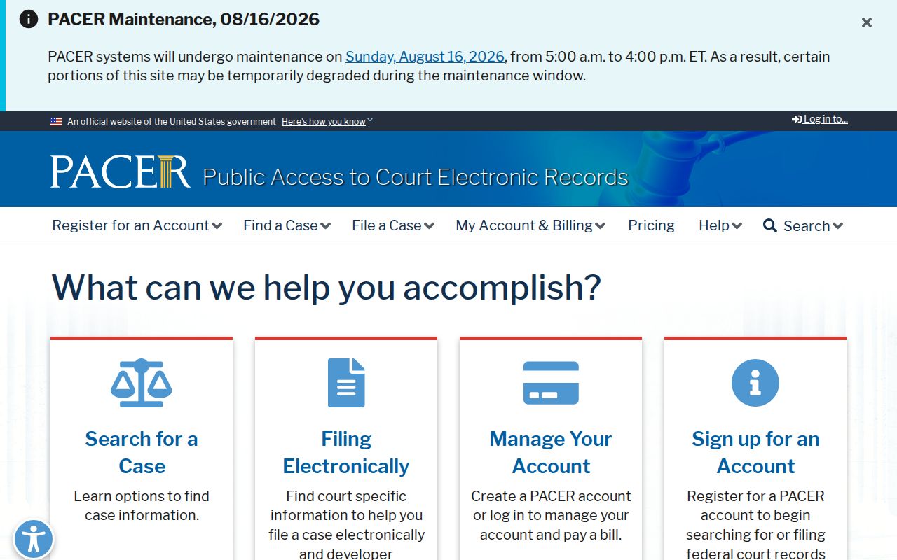 Florence past residents federal court records search