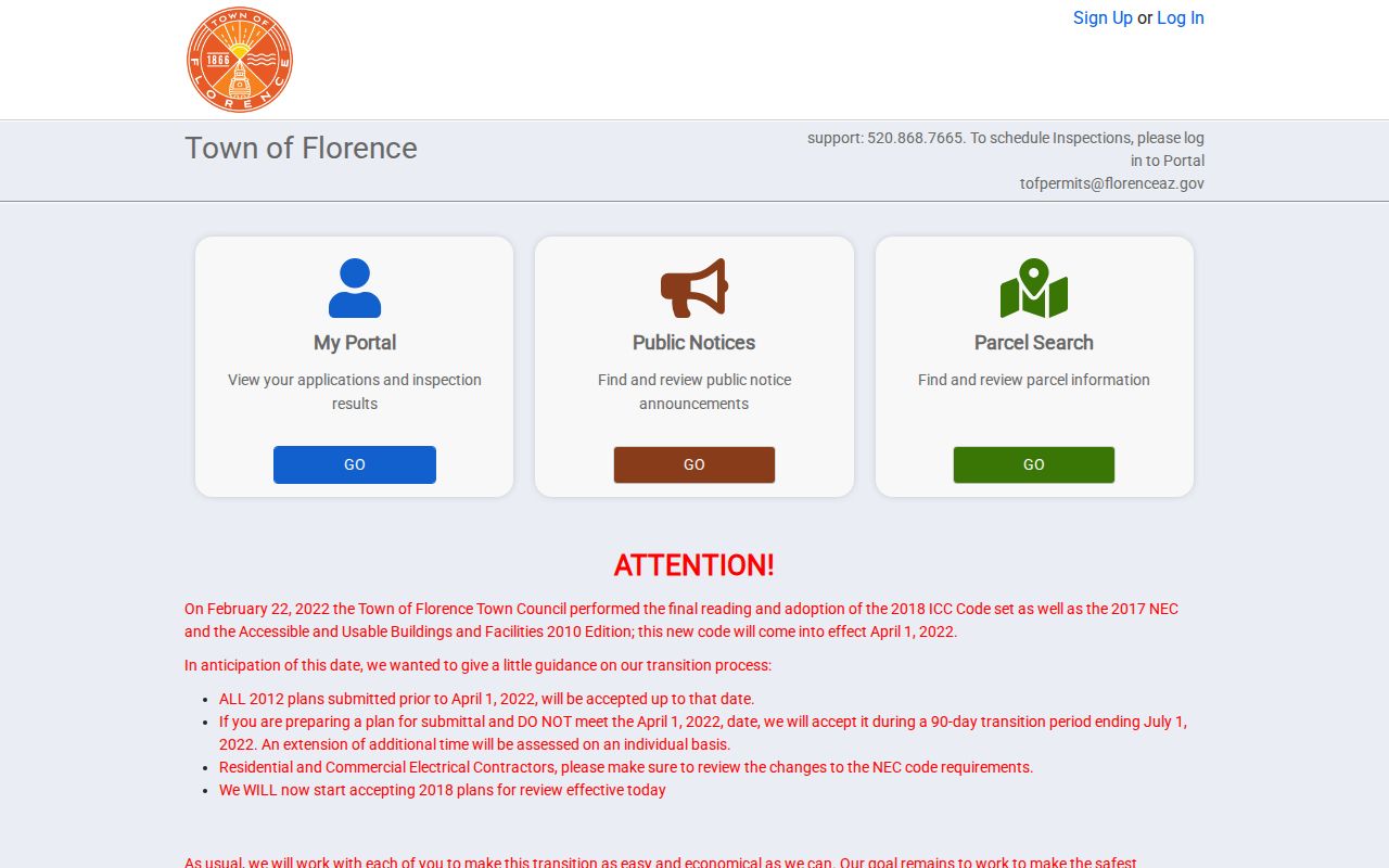 Florence street lookup public permit portal