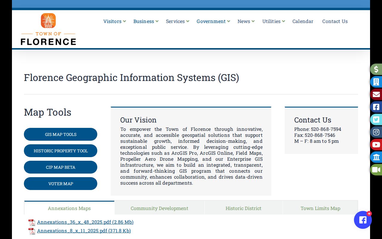 Florence ZIP code directory GIS view of postal and town geography